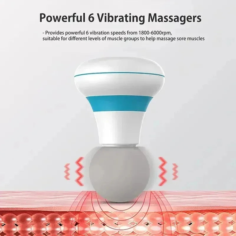 Premium Mini Massage Gun – Portable Deep Tissue Percussion Muscle Massager with 6 Speed Modes