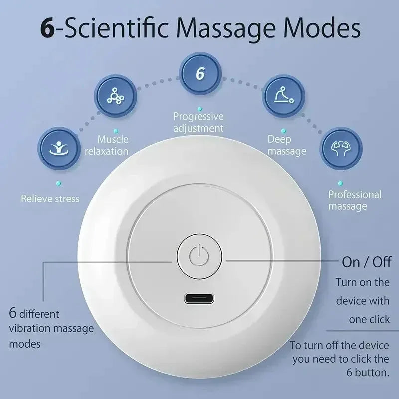 Premium Mini Massage Gun – Portable Deep Tissue Percussion Muscle Massager with 6 Speed Modes