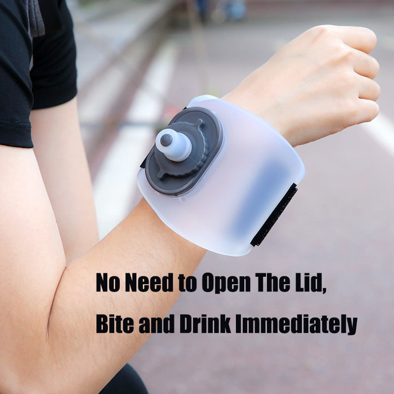 Premium Mini Running Wrist Water Bottle Holder – Soft Flask Hydration Pack for Marathon, Fitness, Cycling, Climbing, Adjustable Wrist Storage Bag