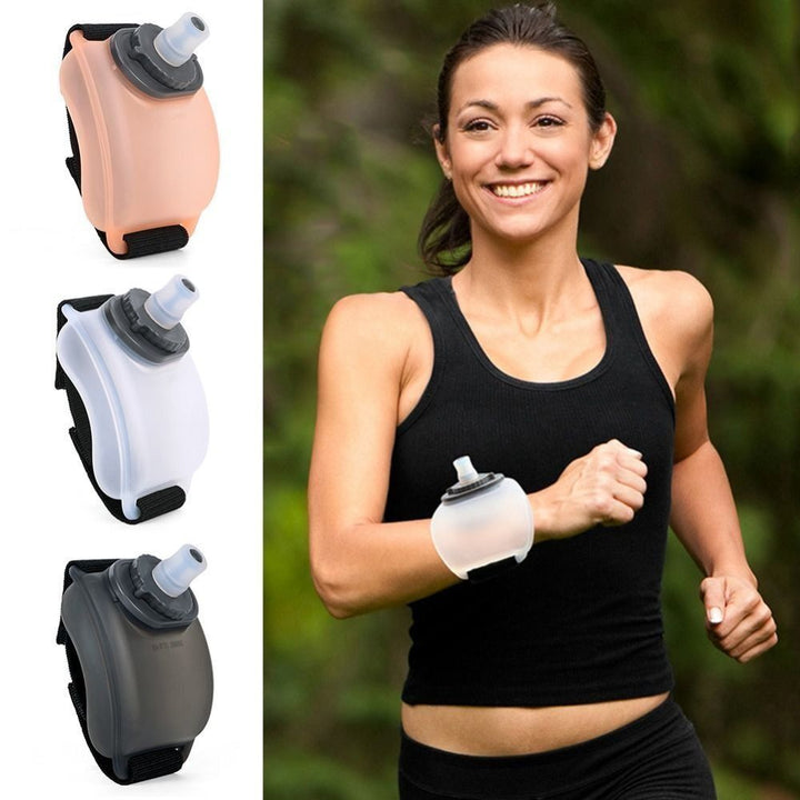 Premium Mini Running Wrist Water Bottle Holder – Soft Flask Hydration Pack for Marathon, Fitness, Cycling, Climbing, Adjustable Wrist Storage Bag