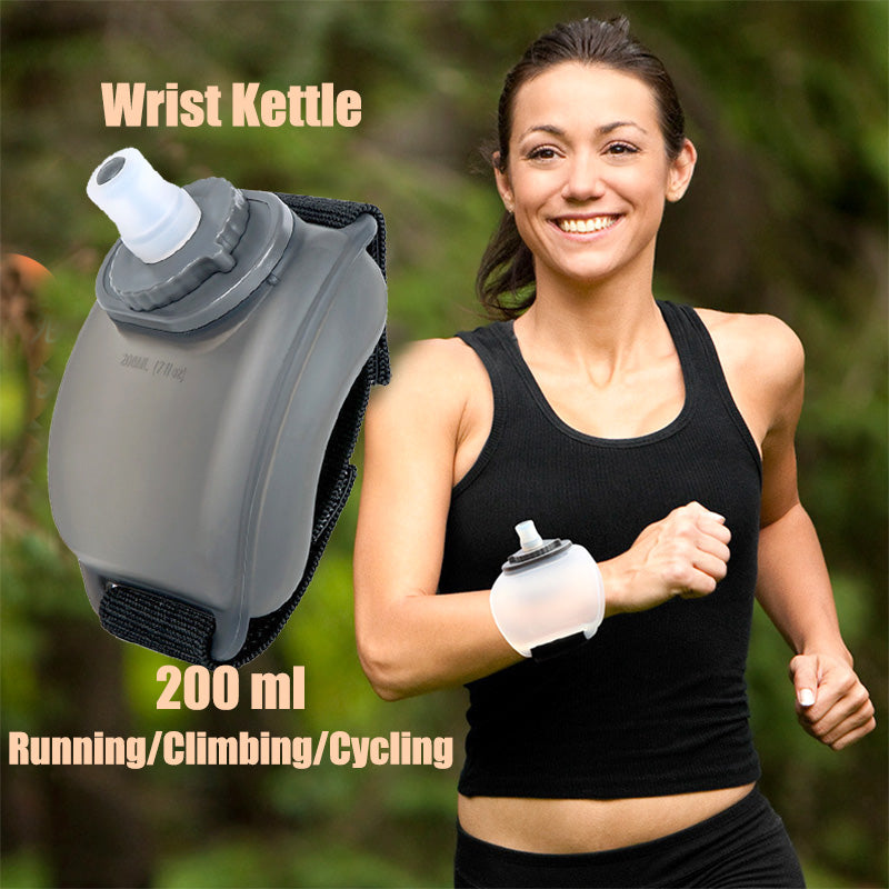 Premium Mini Running Wrist Water Bottle Holder – Soft Flask Hydration Pack for Marathon, Fitness, Cycling, Climbing, Adjustable Wrist Storage Bag