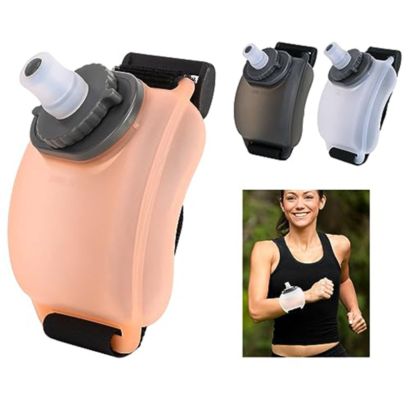 Premium Mini Running Wrist Water Bottle Holder – Soft Flask Hydration Pack for Marathon, Fitness, Cycling, Climbing, Adjustable Wrist Storage Bag