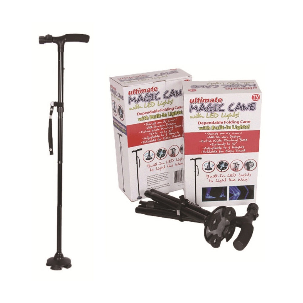 Premium Multifunctional Walking Stick – Telescopic Hiking Cane, Folding Trekking Poles for Seniors, Lightweight Aluminum Alloy, Non-Slip Rubber Base, Compact Design with Hand Strap