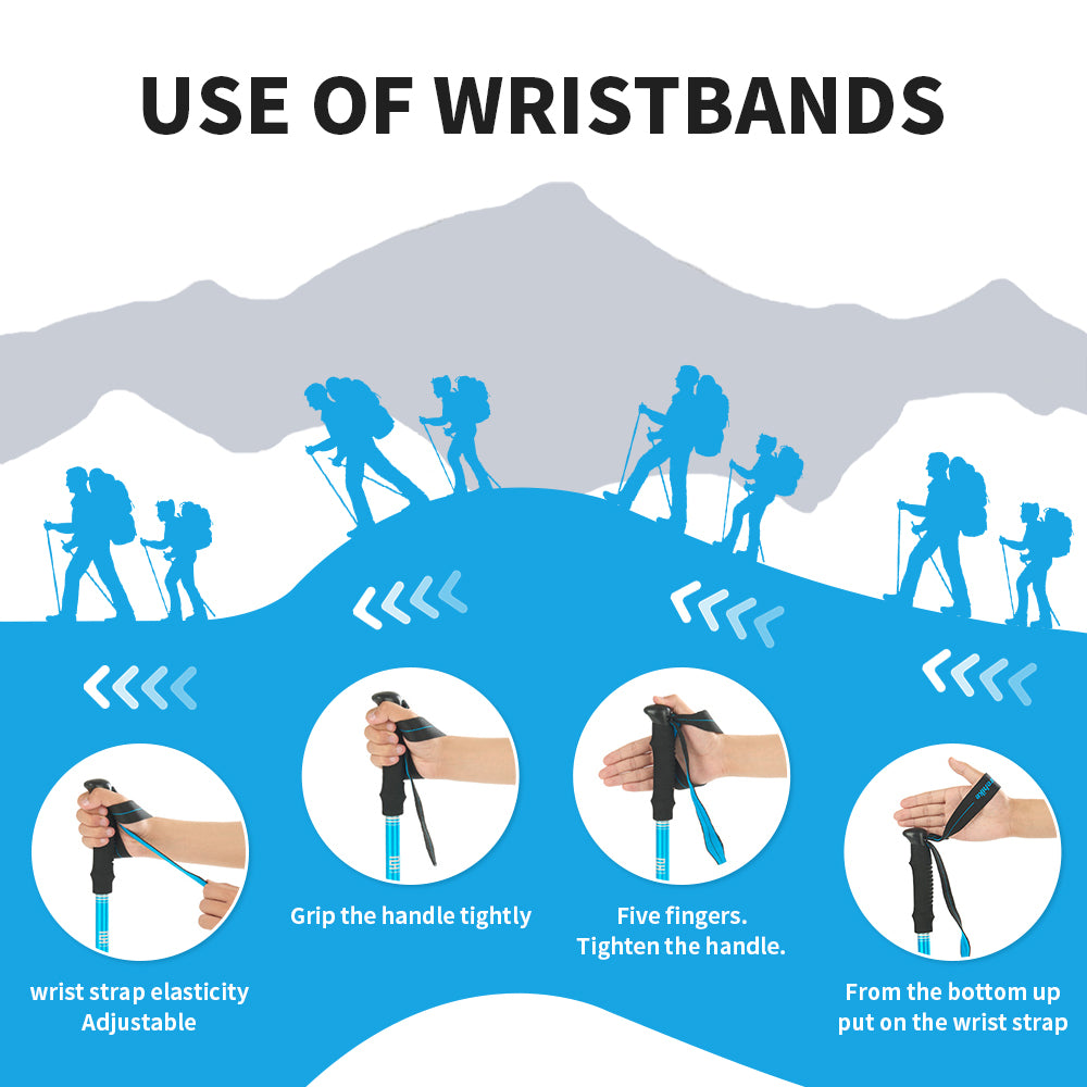 Premium Multifunctional Walking Stick – Telescopic Hiking Cane, Folding Trekking Poles for Seniors, Lightweight Aluminum Alloy, Non-Slip Rubber Base, Compact Design with Hand Strap