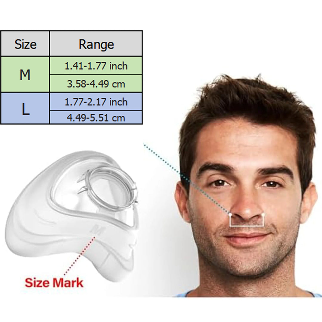 Premium N20 Nasal CPAP Mask with Headgear – Soft Silicone Sleep Mask Compatible Design with Secure Seal