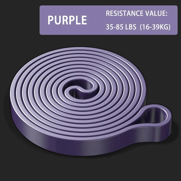 Premium Natural Latex Resistance Bands – Elastic Power Bands for Strength Training, Fitness Workouts and Home Gym Exercises