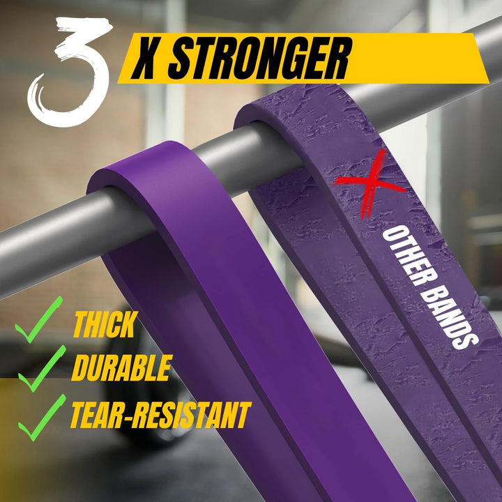 Premium Natural Latex Resistance Bands – Elastic Power Bands for Strength Training, Fitness Workouts and Home Gym Exercises