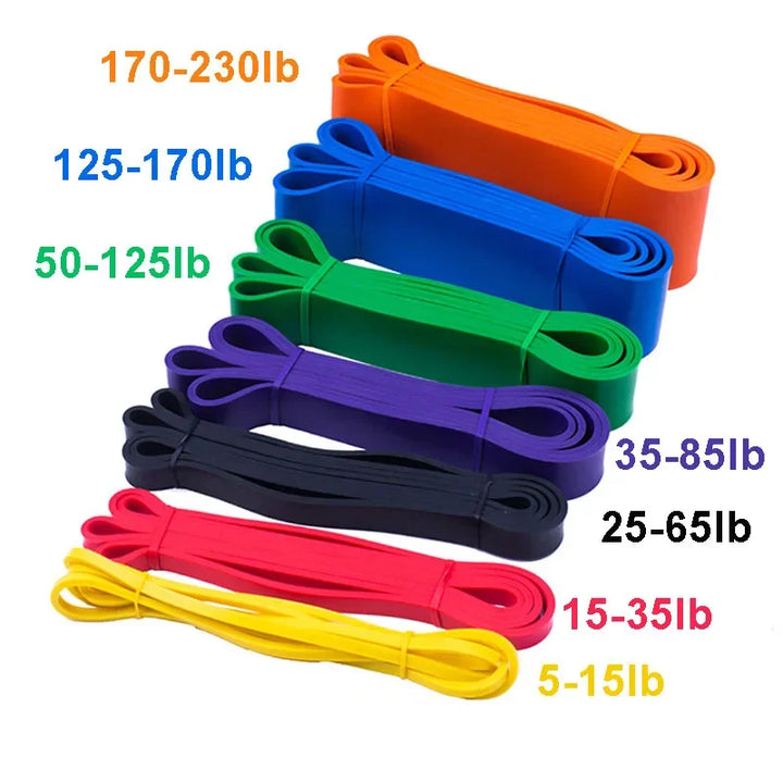 Premium Natural Latex Resistance Bands – Elastic Power Bands for Strength Training, Fitness Workouts and Home Gym Exercises
