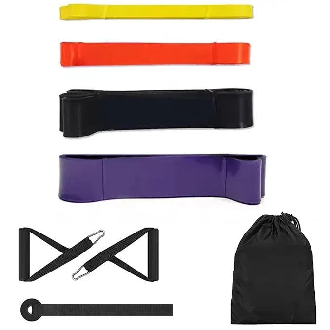 Premium Natural Latex Resistance Bands – Elastic Power Bands for Strength Training, Fitness Workouts and Home Gym Exercises