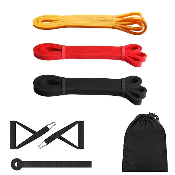 Premium Natural Latex Resistance Bands – Elastic Power Bands for Strength Training, Fitness Workouts and Home Gym Exercises