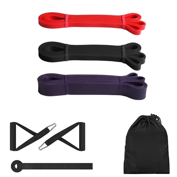 Premium Natural Latex Resistance Bands – Elastic Power Bands for Strength Training, Fitness Workouts and Home Gym Exercises