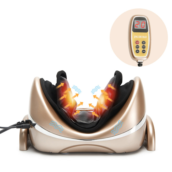 Premium Neck Massage Pillow for Pain Relief – Cervical Chiropractic Traction Device with Heating, Vibration & 7 Massage Modes, Adjustable for Neck & Shoulder Relaxation