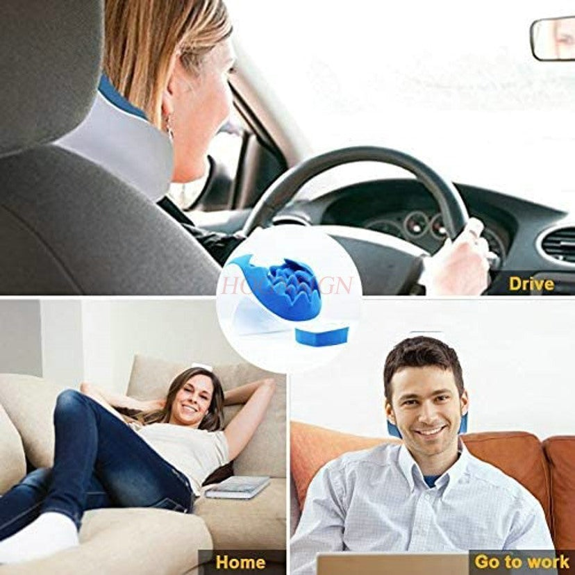 Premium Neck Support Pillow – Chiropractic Relaxer & Shoulder Traction Stretcher – Therapeutic Cervical Spine Alignment Device for Pain Relief