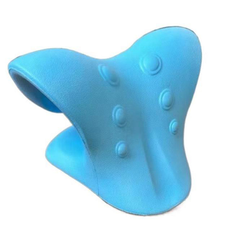 Premium Neck Support Pillow – Chiropractic Relaxer & Shoulder Traction Stretcher – Therapeutic Cervical Spine Alignment Device for Pain Relief