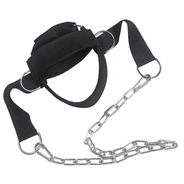 Premium Neck Training Harness for Strength & Muscle Power - Adjustable Head Strap for Weight Lifting & Injury Recovery - Neoprene Head Harness for Gym Fitness