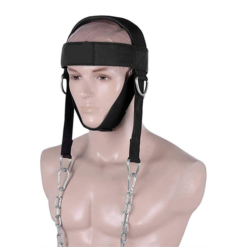 Premium Neck Training Harness for Strength & Muscle Power - Adjustable Head Strap for Weight Lifting & Injury Recovery - Neoprene Head Harness for Gym Fitness