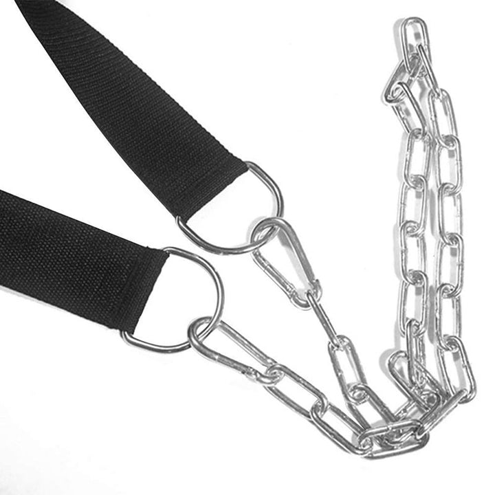 Premium Neck Training Harness for Strength & Muscle Power - Adjustable Head Strap for Weight Lifting & Injury Recovery - Neoprene Head Harness for Gym Fitness
