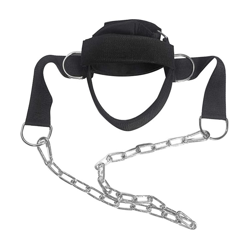 Premium Neck Training Harness for Strength & Muscle Power - Adjustable Head Strap for Weight Lifting & Injury Recovery - Neoprene Head Harness for Gym Fitness