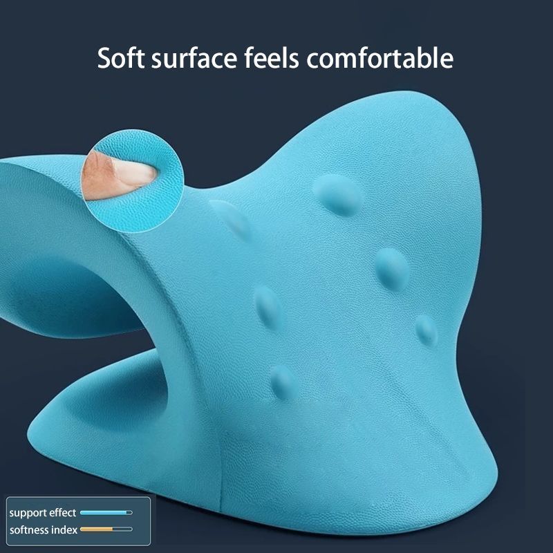 Premium Neck and Shoulder Stretcher Relaxer - Cervical Chiropractic Traction Device, Ergonomic Massage Pillow for Pain Relief and Spine Alignment, Neck Tension & Headache Relief