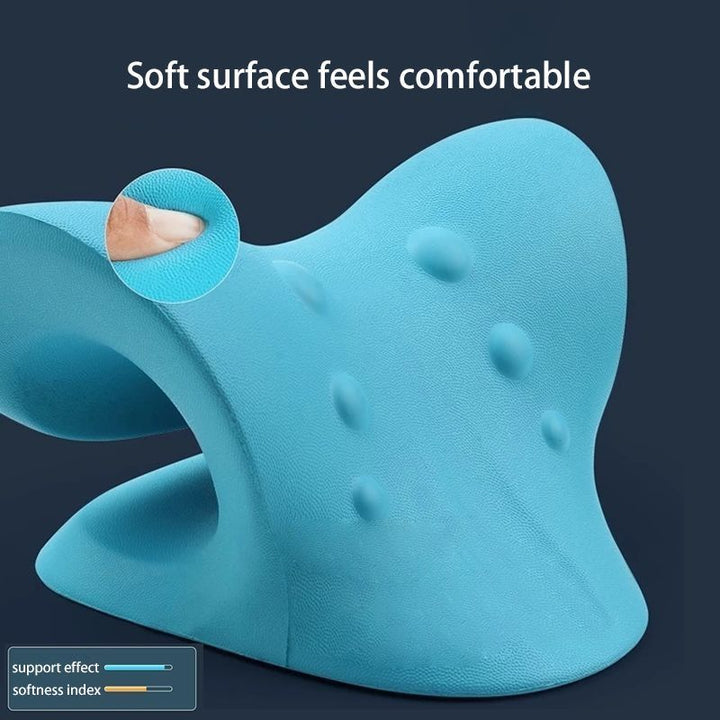 Premium Neck and Shoulder Stretcher Relaxer - Cervical Chiropractic Traction Device, Ergonomic Massage Pillow for Pain Relief and Spine Alignment, Neck Tension & Headache Relief