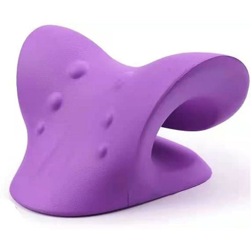 Premium Neck and Shoulder Stretcher Relaxer - Cervical Chiropractic Traction Device, Ergonomic Massage Pillow for Pain Relief and Spine Alignment, Neck Tension & Headache Relief