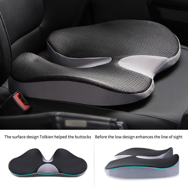 Premium Non-Slip Orthopedic Memory Foam Cushion – Tailbone and Sciatica Pain Relief Seat Cushion for Prostate Comfort, Back Support, and Chair or Car Use