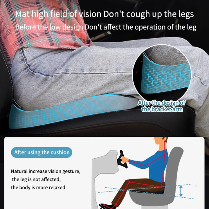 Premium Non-Slip Orthopedic Memory Foam Cushion – Tailbone and Sciatica Pain Relief Seat Cushion for Prostate Comfort, Back Support, and Chair or Car Use