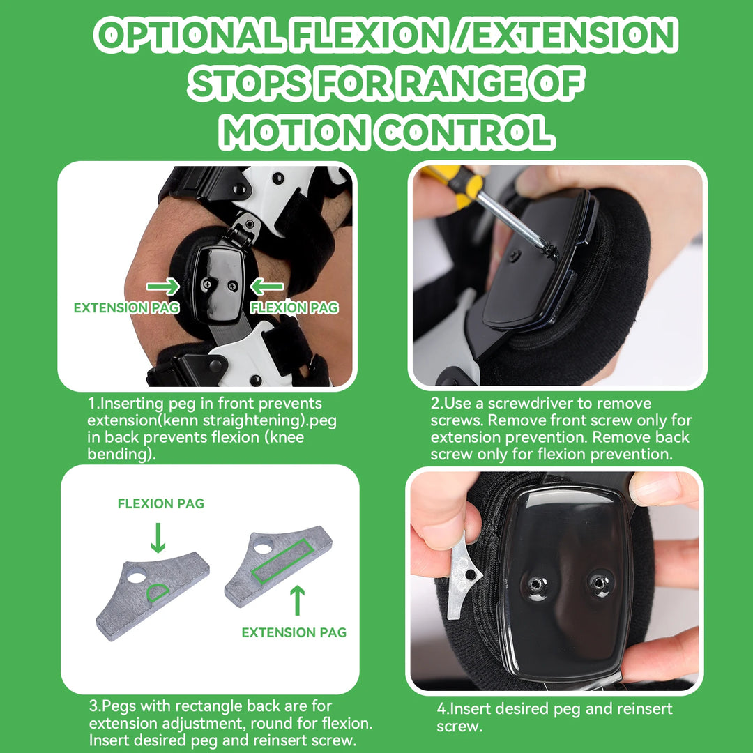 Premium OA Unloader Knee Brace – Adjustable Hinged Support with Medial Offloading and Range of Motion Control