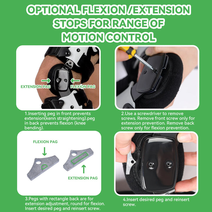 Premium OA Unloader Knee Brace – Adjustable Hinged Support with Medial Offloading and Range of Motion Control