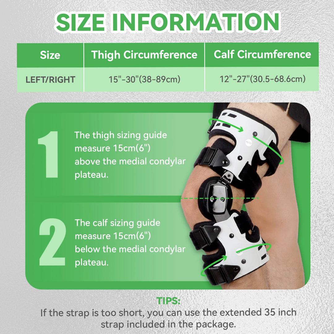 Premium OA Unloader Knee Brace – Adjustable Hinged Support with Medial Offloading and Range of Motion Control