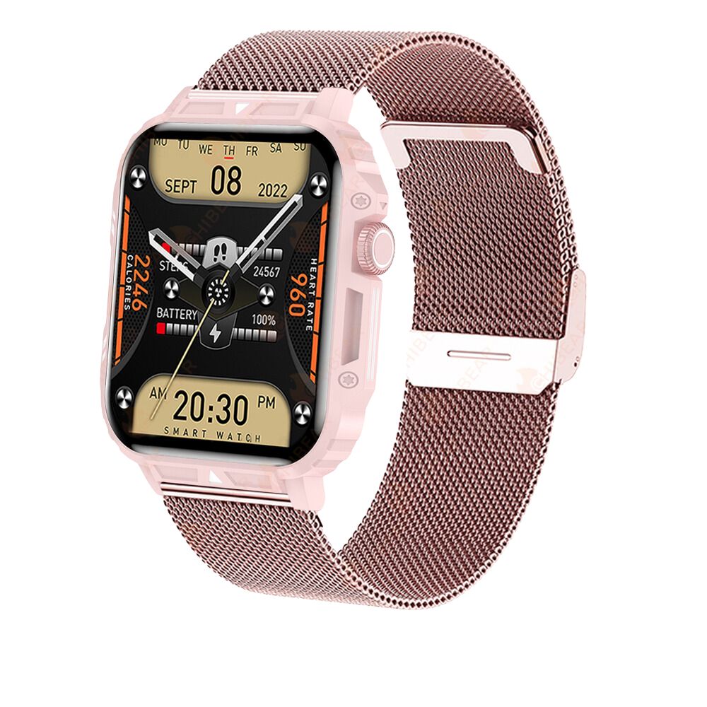 Premium Outdoor Military Smartwatch for Men - Bluetooth Calling, IP68 Waterproof, 100+ Sports Modes, 1.95-inch Display, Heart Rate & Health Monitoring