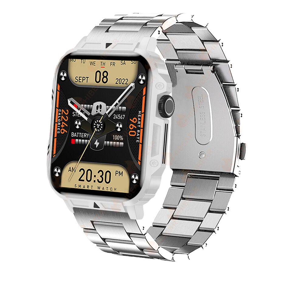 Premium Outdoor Military Smartwatch for Men - Bluetooth Calling, IP68 Waterproof, 100+ Sports Modes, 1.95-inch Display, Heart Rate & Health Monitoring