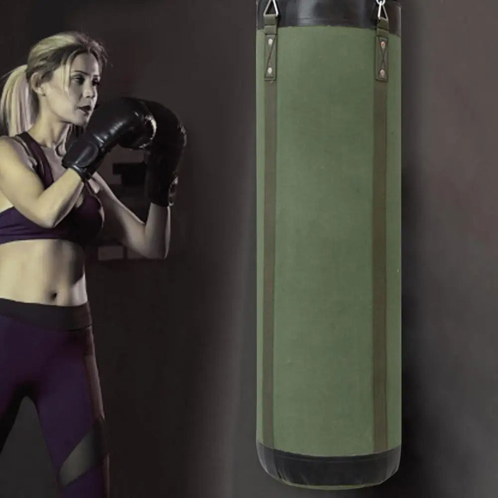 Premium PVC Boxing Sandbag – Durable Hanging Punching Bag for Indoor & Outdoor Training – Oxford Cloth & Sponge Material – Available in 60/80/100cm Sizes – Includes Chain for Secure Mounting