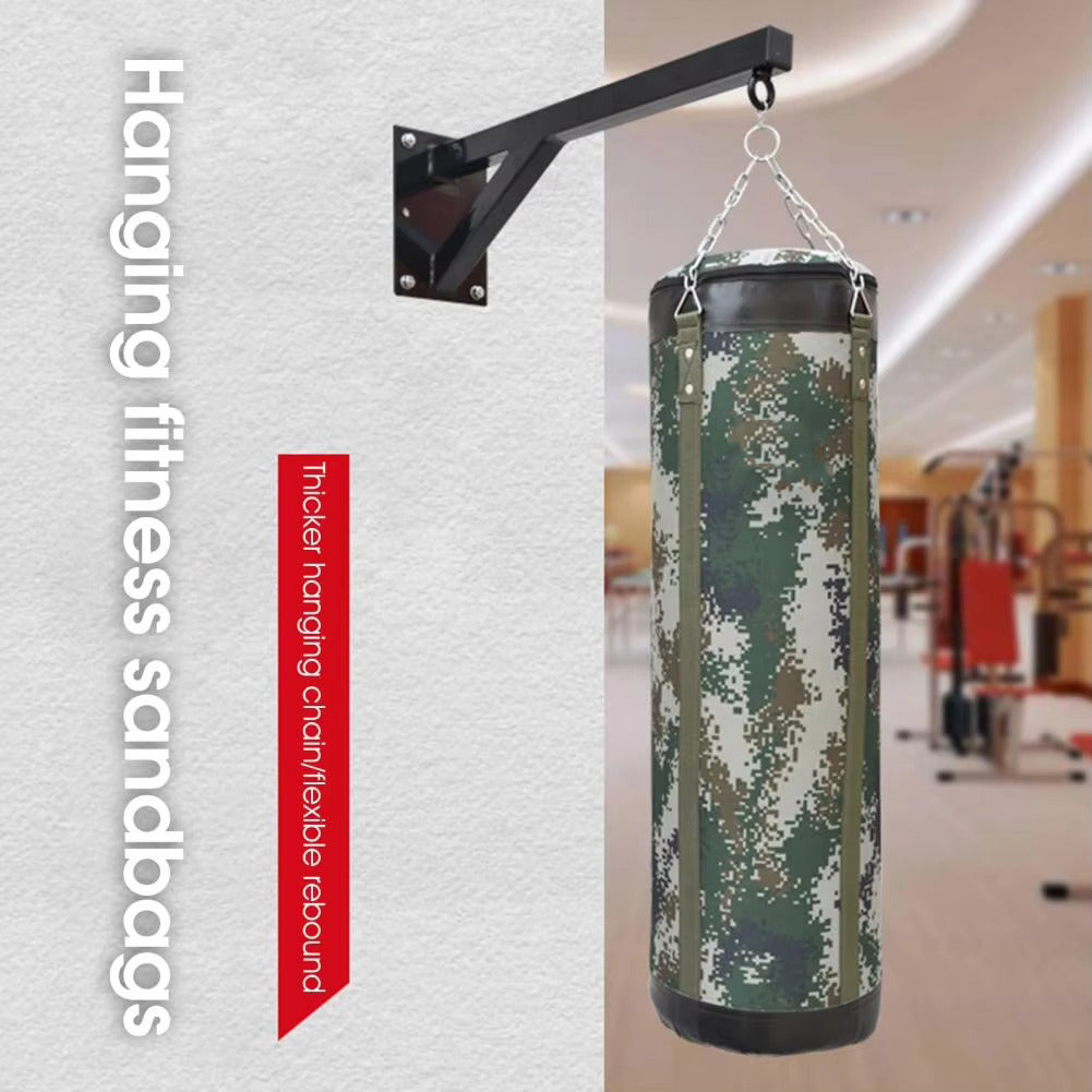 Premium PVC Boxing Sandbag – Durable Hanging Punching Bag for Indoor & Outdoor Training – Oxford Cloth & Sponge Material – Available in 60/80/100cm Sizes – Includes Chain for Secure Mounting
