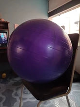Premium PVC Fitness Yoga Ball for Home Gym & Pilates – Anti-Slip Balance Exercise Ball, Explosion-Proof, Multiple Sizes (45cm-95cm), Available in Purple, Pink, Grey, Blue, Red