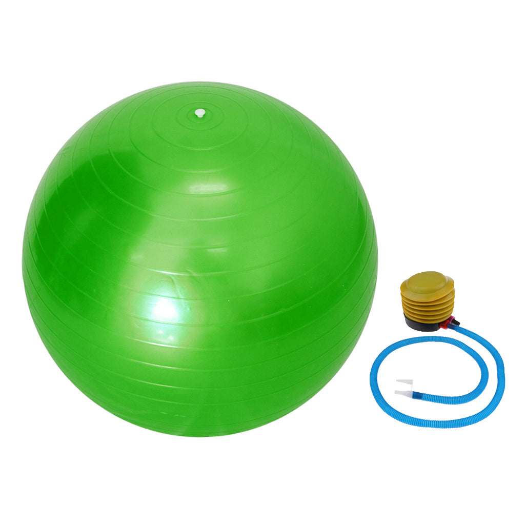 Premium PVC Fitness Yoga Ball for Home Gym & Pilates – Anti-Slip Balance Exercise Ball, Explosion-Proof, Multiple Sizes (45cm-95cm), Available in Purple, Pink, Grey, Blue, Red
