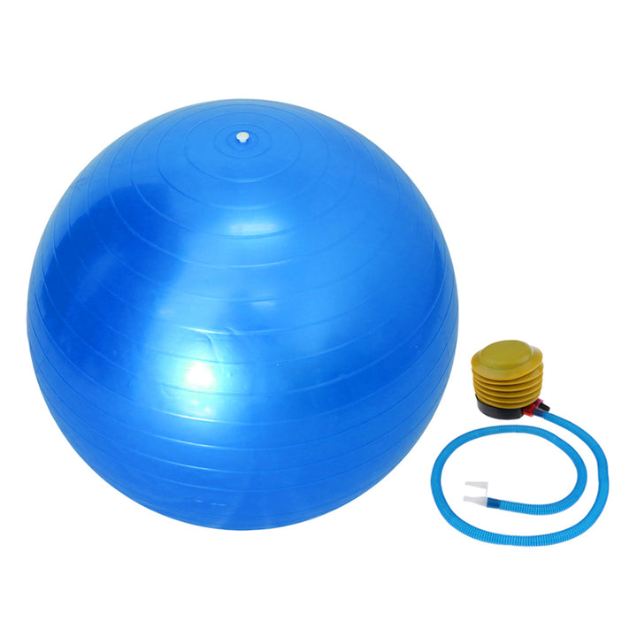 Premium PVC Fitness Yoga Ball for Home Gym & Pilates – Anti-Slip Balance Exercise Ball, Explosion-Proof, Multiple Sizes (45cm-95cm), Available in Purple, Pink, Grey, Blue, Red