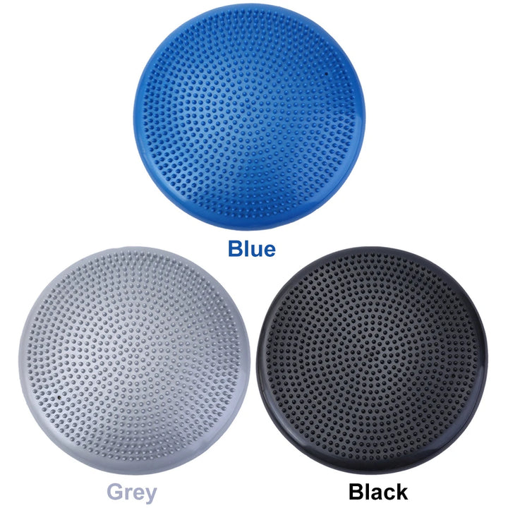 Premium PVC Yoga Balance Mat – Inflatable Massage Cushion for Fitness & Coordination, Posture Trainer with Anti-Burst Design for Core Strength & Balance Exercises
