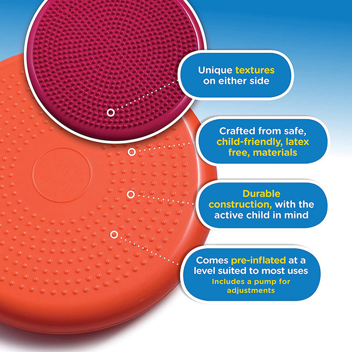 Premium PVC Yoga Balance Mat – Inflatable Massage Cushion for Fitness & Coordination, Posture Trainer with Anti-Burst Design for Core Strength & Balance Exercises