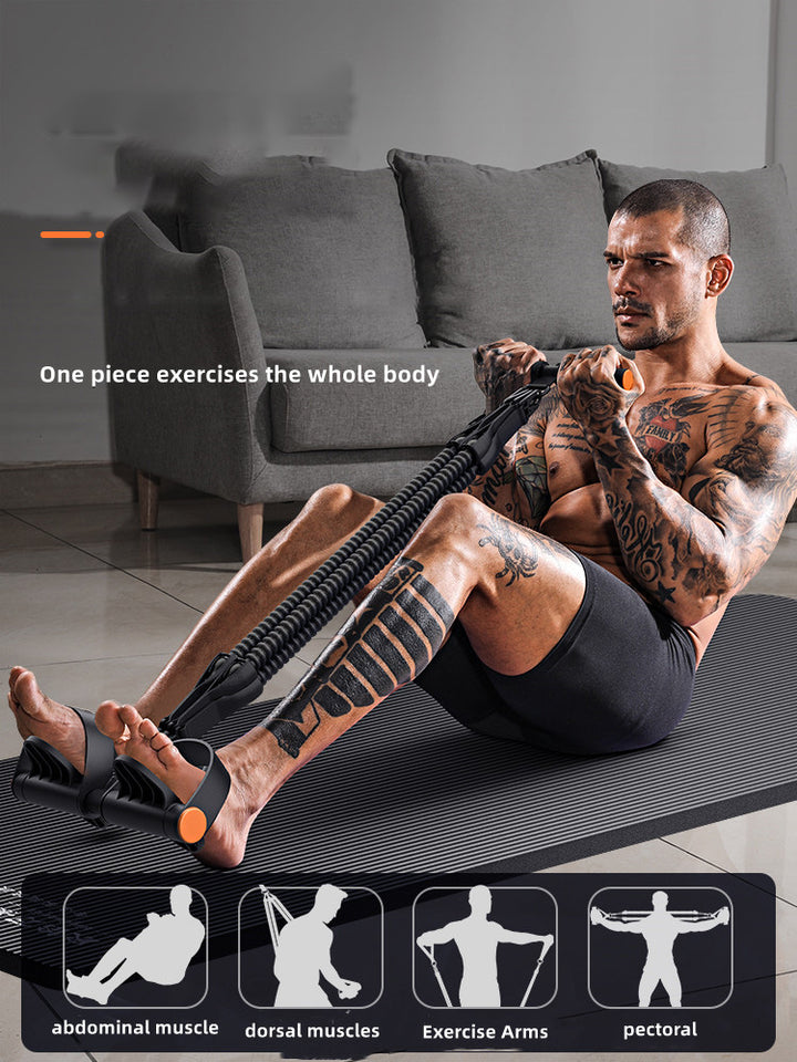 Premium Pedal Tensioner – Multi-Functional Fitness Resistance Device for Men, Abdominal, Back & Muscle Training, Adjustable Tension, Portable Pull Rope for Home Gym Workouts