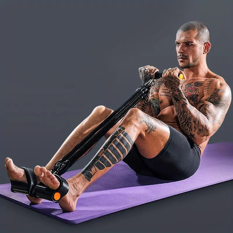 Premium Pedal Tensioner – Multi-Functional Fitness Resistance Device for Men, Abdominal, Back & Muscle Training, Adjustable Tension, Portable Pull Rope for Home Gym Workouts