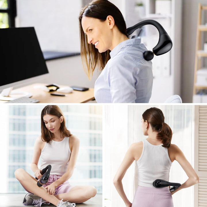 Premium Percussion Massage Hammer – Powerful Muscle Relief Gun for Neck, Back, Shoulder, and Leg Pain – Deep Tissue Massager with Flexible Design for Athletes and Everyday Use