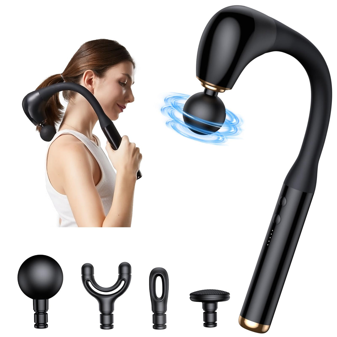 Premium Percussion Massage Hammer – Powerful Muscle Relief Gun for Neck, Back, Shoulder, and Leg Pain – Deep Tissue Massager with Flexible Design for Athletes and Everyday Use