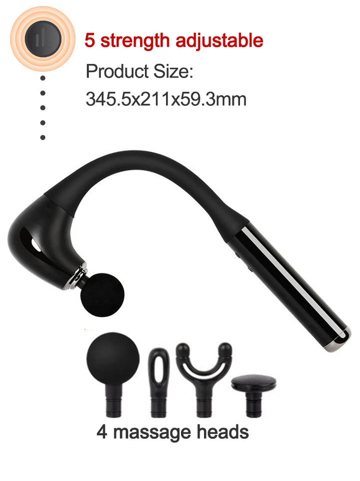 Premium Percussion Massage Hammer – Powerful Muscle Relief Gun for Neck, Back, Shoulder, and Leg Pain – Deep Tissue Massager with Flexible Design for Athletes and Everyday Use