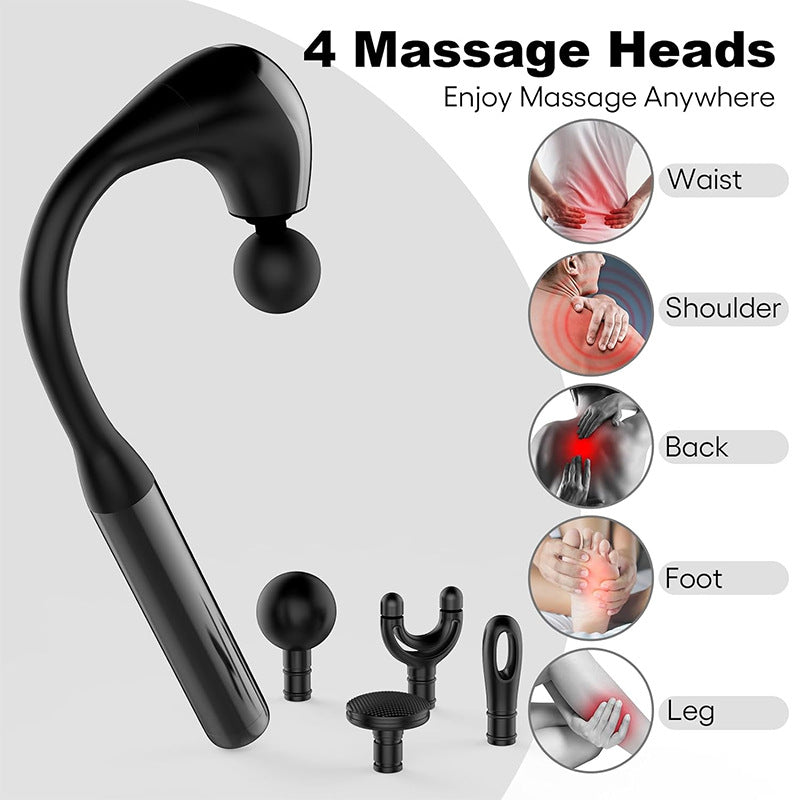 Premium Percussion Massage Hammer – Powerful Muscle Relief Gun for Neck, Back, Shoulder, and Leg Pain – Deep Tissue Massager with Flexible Design for Athletes and Everyday Use
