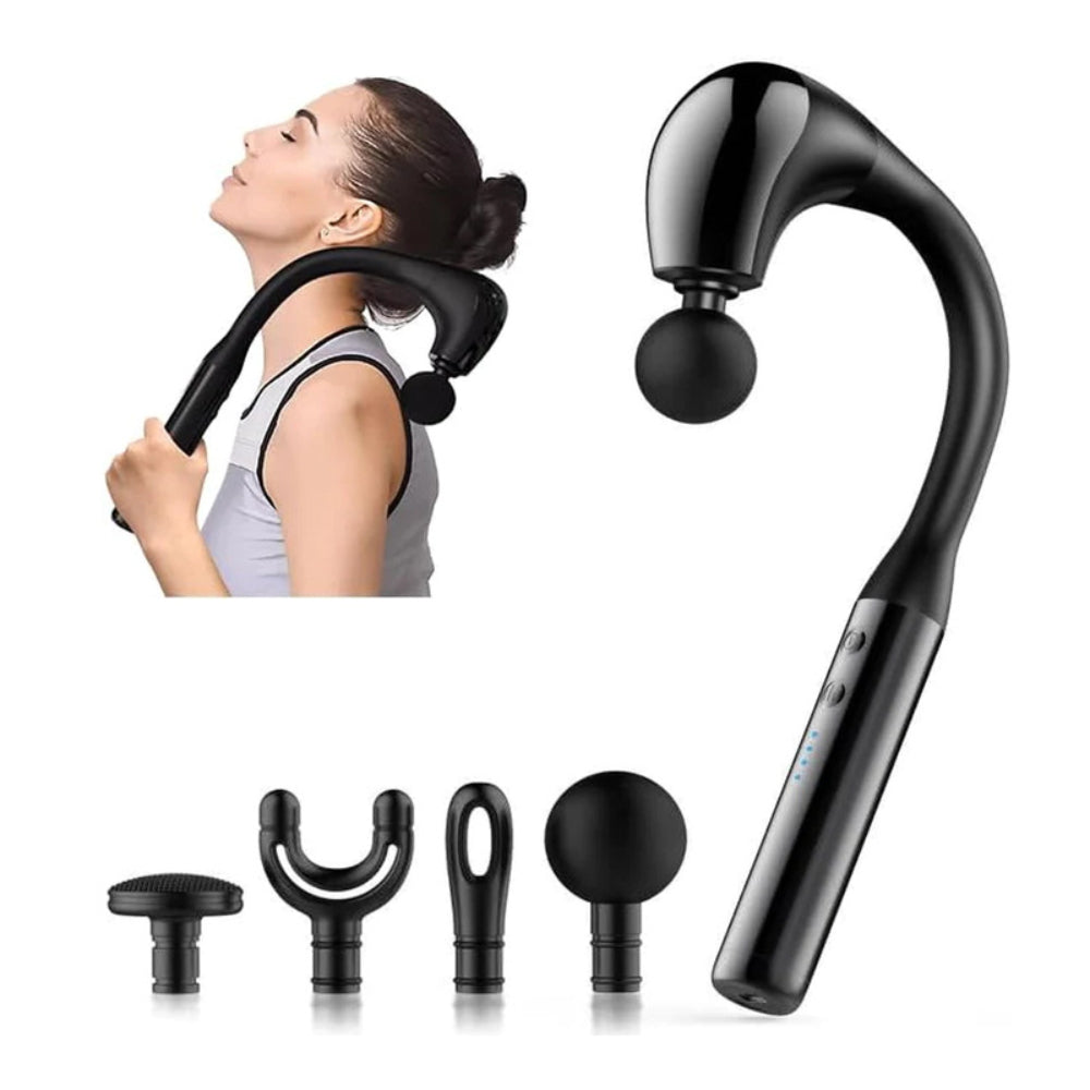 Premium Percussion Massage Hammer – Powerful Muscle Relief Gun for Neck, Back, Shoulder, and Leg Pain – Deep Tissue Massager with Flexible Design for Athletes and Everyday Use