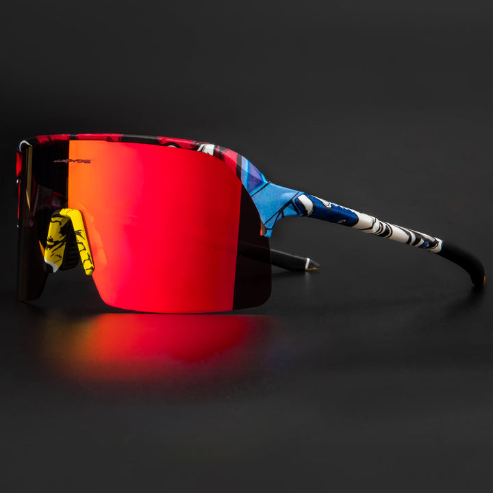 Premium Polarized Cycling Sunglasses – UV Protection, HD Lens, 1 or 4 Lens Options for Road, Mountain Bike & Outdoor Sports Eyewear for Men & Women