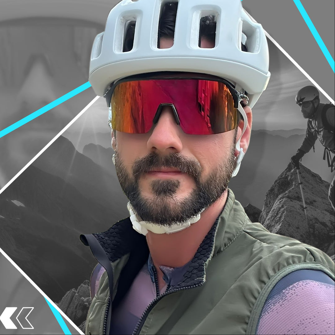 Premium Polarized Cycling Sunglasses – UV Protection, HD Lens, 1 or 4 Lens Options for Road, Mountain Bike & Outdoor Sports Eyewear for Men & Women