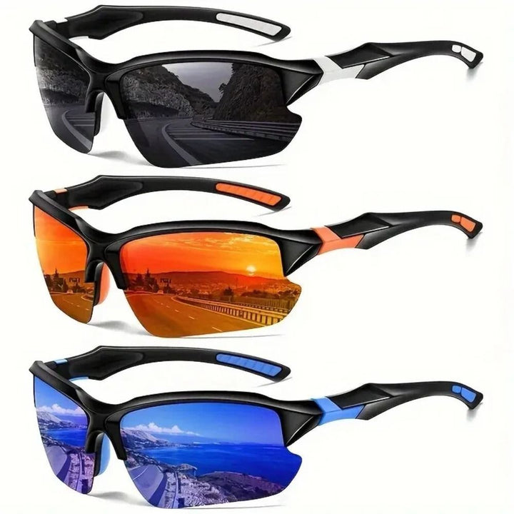 Premium Polarized Cycling Sunglasses – UV400 Protection, HD Lens, Comfortable Outdoor Sports Goggles for Men, UV Resistant, Fashionable Cycling Eyewear