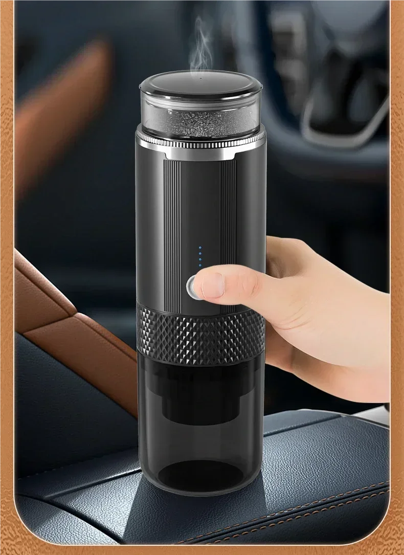 Premium Portable Electric Grind-and-Brew Coffee Maker – Compatible with Ground Coffee and K-Cup Pods